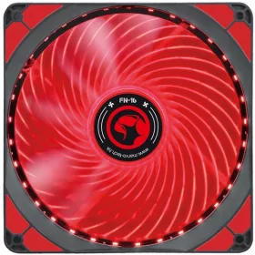   Marvo Cooler 14cm - FN-16 RD (28dB; max. 93,45 m3/h; 4pin csatlakozó; ház hűtésre, piros LED)