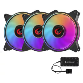   Rampage Cooler 3x12cm - RB-K8 RGB (ház hűtésre, 3x 120mm ARGB LED)