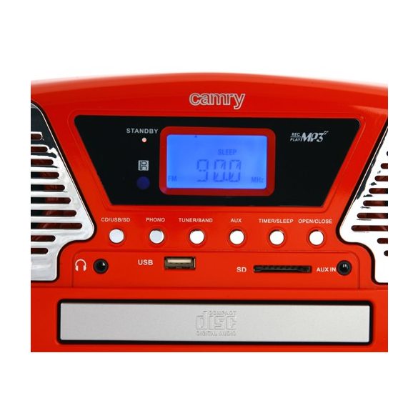 Camry CR 1134 R lemezjátszó - piros