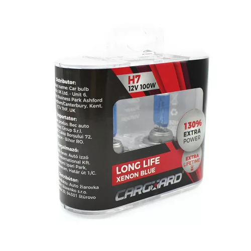 Carguard Halogén izzó -  BHA034 - H7-12V-100W - 2 db / doboz (50892)