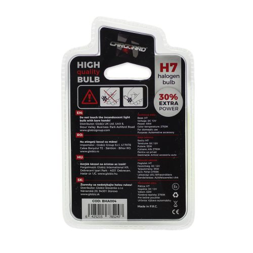 Carguard Halogén izzó -  BHA004 - 55W • H7 • 1300 lumen (50941)