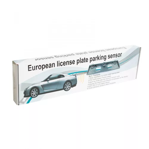 Carguard Rendszámtábla keretbe épített tolatókamera + szenzorok - 12V (55069D)
