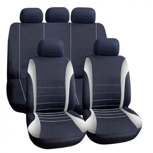 Carguard HSA005 9db-os autós üléshuzat szett - szürke-fekete (55671GY)