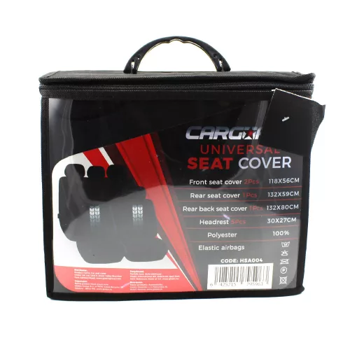 Carguard HSA004 9db-os autós üléshuzat szett - szürke-fekete (55672GY)