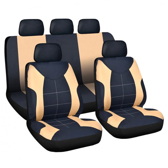 Carguard HSA008 9db-os autós üléshuzat szett - drapp (55672DR)