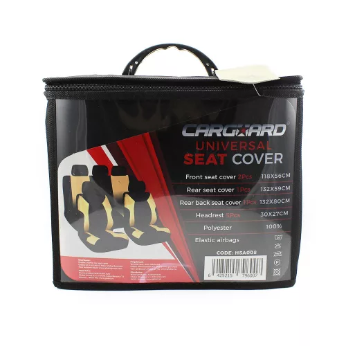 Carguard HSA008 9db-os autós üléshuzat szett - drapp (55672DR)