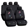 Carguard HSA009 9db-os autós üléshuzat szett - pillangós-fekete (55672BF)