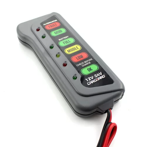 Carguard akkumulátor és generátor teszter 12-24V (55776)