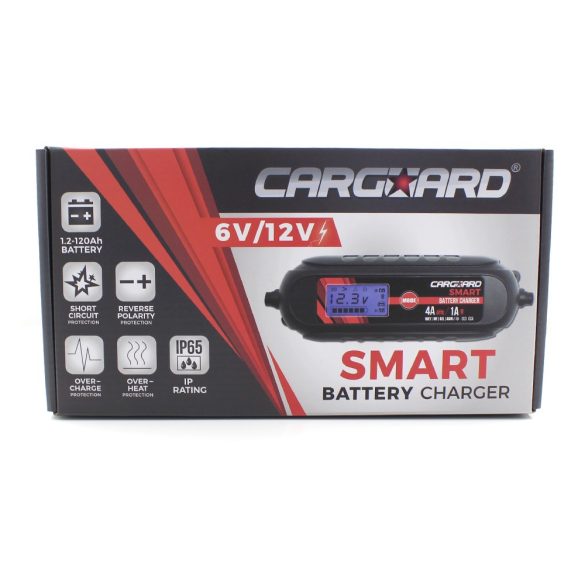 Carguard automata akkumulátor töltő 6-12V 1-4A (55777B)