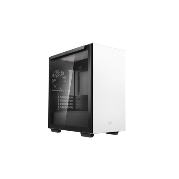 DEEPCOOL MACUBE 110 WH deepcool számítógépház - macube 110 wh (fehér, fekete belső, ablakos, 1x12cm ventilátor, matx, 2xusb3.0)