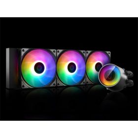   DEEPCOOL CASTLE 360RGB V2 deepcool cpu water cooler - castle 360rgb v2 (max 30db; max. 117,80 m3/h; 3x12cm)