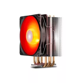   DEEPCOOL GAMMAXX 400 V2 RED deepcool cpu cooler - gammaxx 400 v2 red (27,8db, max. 109,58 m3/h, 4pin csatlakozó, 4 db heatpipe, 12cm, piros led)