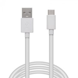DeLight USB Type-C fehér adatkábel 2m (55550WH-2)
