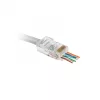 Delight 8P8C moduláris dugó - átmenő - CAT5e RJ45 (05223PT)