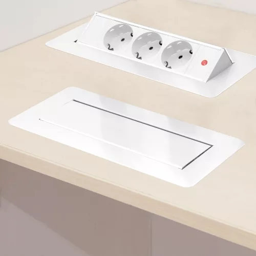 Delight Rejtett elosztó - 3-as - Felnyíló kivitel - fehér (20440WH)