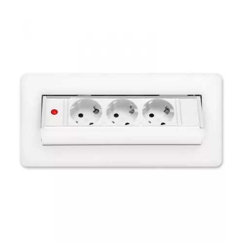 Delight Rejtett elosztó - 3-as - Felnyíló kivitel - fehér (20440WH)