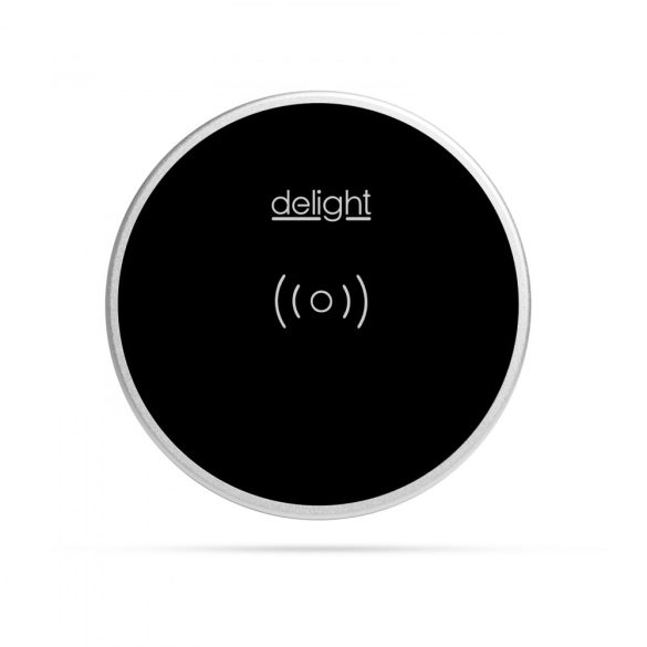 Delight Beépíthető vezeték nélküli töltőállomás - fekete - max 1,1 A (55163BK)