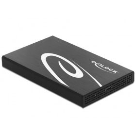   Delock Delock 42611 Külső ház 2.5” SATA HDD / SSD-hez SuperSpeed USB 3.1 10 Gbps