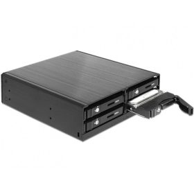   Delock Delock 47220 5,25" hordozható rack 4 x 2,5" SATA HDD/SSD-hez