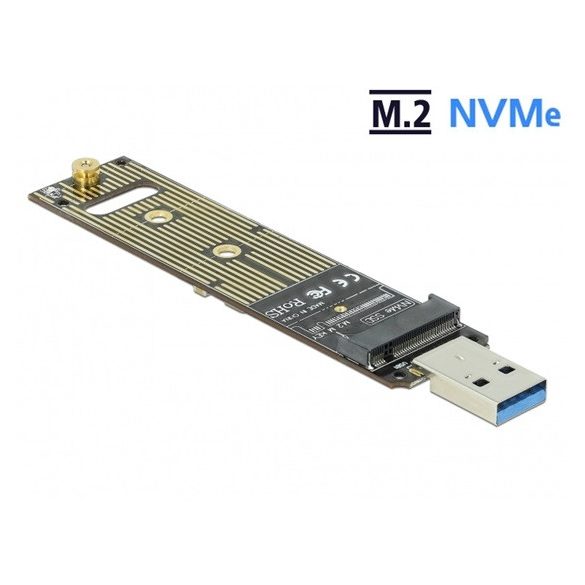 Delock Delock M.2 NVMe PCIe SSD átalakító USB 3.1 Gen 2