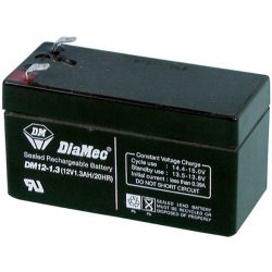   Diamec DM12-1.3 12V 1.3Ah zselés ólom akkumulátor gondozásmentes