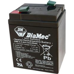   Diamec DM6-4.5 6V 4.5Ah zselés ólom akkumulátor gondozásmentes