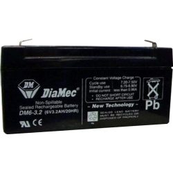   Diamec DM6-3.2 6V 3.2Ah zselés ólom akkumulátor gondozásmentes