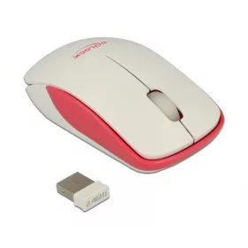   Delock Egér - 12495 (Vezeték nélküli, mini, 1000 DPI, 2,4GHz-es, USB, fehér)