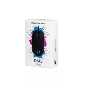   Dream Machines Egér Gamer - DM5 Blink (optikai szenzor: PixArt 3389, RGB, 400-16000 dpi, 8 gomb, 1000 Hz)