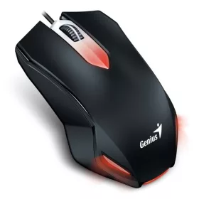   Genius Egér - X-G200 (Vezetékes, USB, 1000DPI, 6 gomb, Fekete)