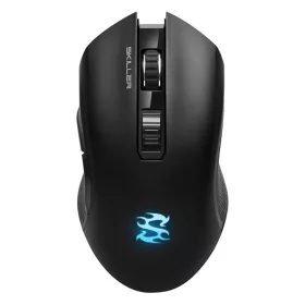   Sharkoon Vezeték nélküli Gamer Egér - Skiller SGM3 (vezeték nélküli, 7 gomb, optikai; 600-6000 DPI, RGB, fekete)