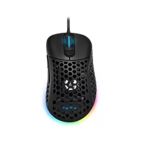   Sharkoon Egér Gamer - Light 200 (optikai; 16000 DPI; Pixart PMW3389 chip; Omron gombok; RGB; fekete)