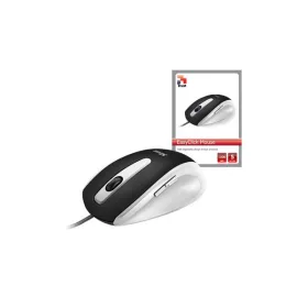   Trust Egér - EasyClick (Optikai érzékelő; 1000DPI; fekete-ezüst)