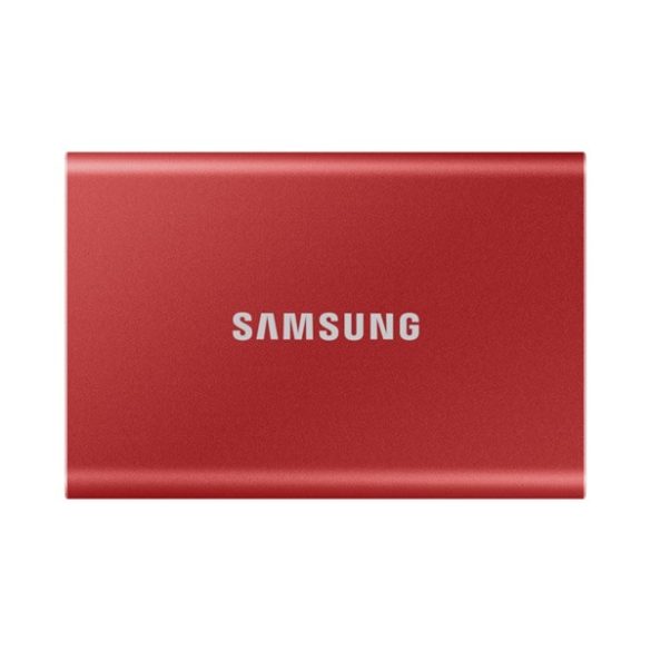 Samsung Külső SSD 2TB - MU-PC2T0R/WW (T7 external, piros, USB 3.2, 2TB)