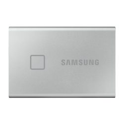   Samsung Külső SSD 500GB - MU-PC500S/WW (T7 Touch external, ezüst, USB 3.2, 500GB)