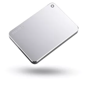   Toshiba Külső HDD 2.5" - 4TB Canvio Premium Ezüst (USB3.0; ~5Gbps; HFS+; USB3.1 Type-C Adapter; Aluminium)