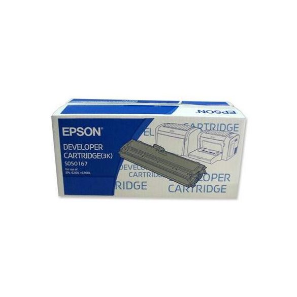 Epson EPL-6200 3k (S050167) fekete eredeti toner