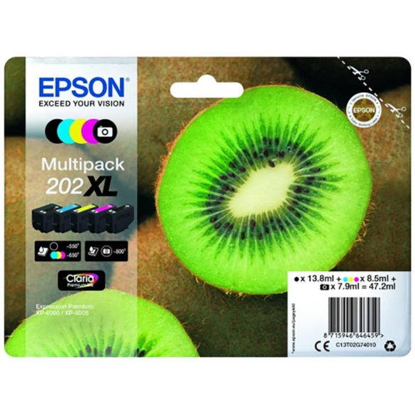 Epson T02G7 eredeti tintapatron multipack