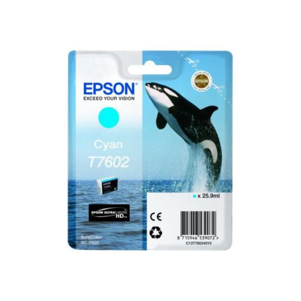 Epson T7602 kék eredeti tintapatron