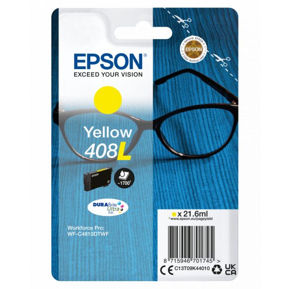 Epson T09K4 (408L) sárga eredeti tintapatron