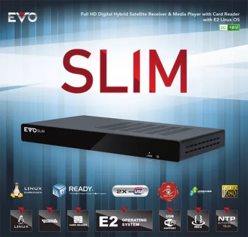 EVO Slim Enigma2 T2/C beltéri egység