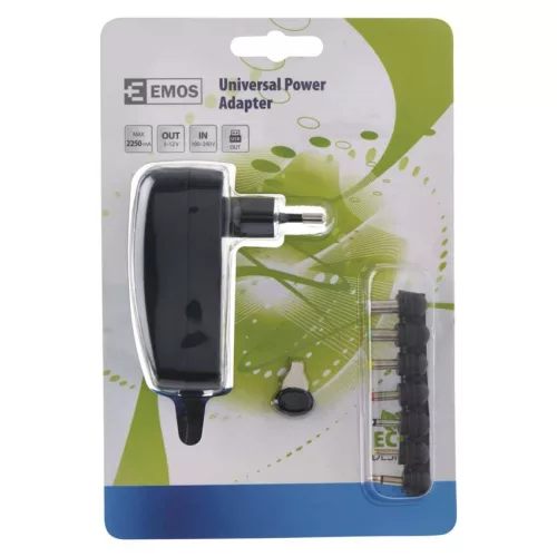 Emos N3113 univerzális töltőadapter 2 250 mA USB