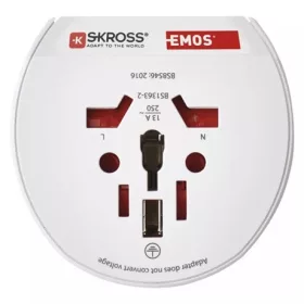   Emos P0055N utazóadapter európába látogató külföldieknek