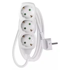   Emos P0321R hosszabbító 1,5 m / 3 aljzat / fehér / pvc / 1,5 mm2