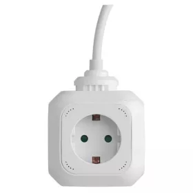   Emos P04219GU hosszabbító - kocka 1,9 m / 4 aljzat / usb / 1,5 mm2