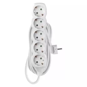   Emos P0525R hosszabbító 5 m / 5 aljzat / fehér / pvc / 1,5 mm2