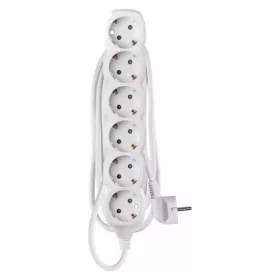   Emos P0622 hosszabbító 2 m / 6 aljzat / fehér / pvc / 1 mm2
