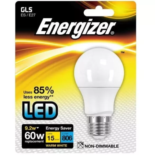 Energizer LED égő 9.2W (60W) E27 806lm 2700k