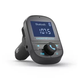   Energy Sistem FM Transmitter - Car Transmitter FM Bluetooth PRO (BT4.2, USB, MicroSD, 3,5 mm Jack, mikrofon, USB töltő)