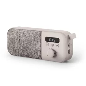   Energy Sistem Hangszóró BT -  Fabric Box Radio  (3W,akku; 8 óra üzemidő; 3,5mm; FM radio; microUSB) krém